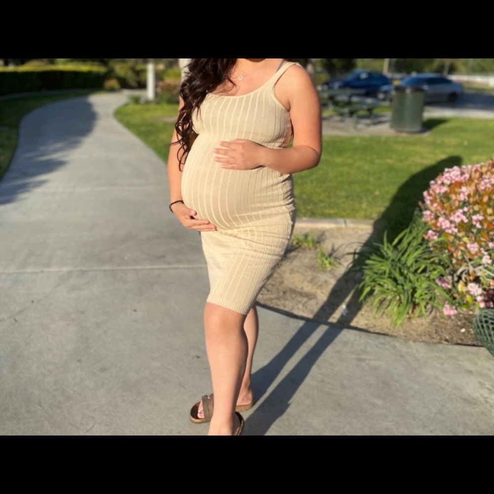 Windsor beige midi dress!